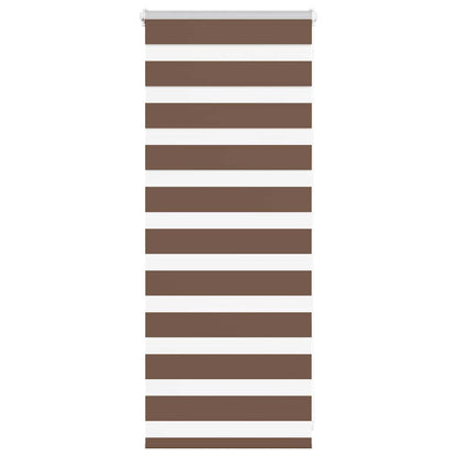 Zebra Blind Brown 65x100 cm Fabric Width 60.9 cm Polyester