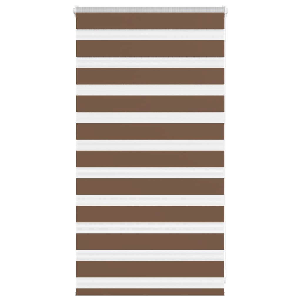 Zebra Blind Brown 75x100 cm Fabric Width 70.9 cm Polyester