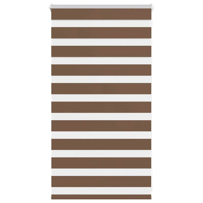 Zebra Blind Brown 80x100 cm Fabric Width 75.9 cm Polyester