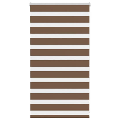 Zebra Blind Brown 85x100 cm Fabric Width 80.9 cm Polyester