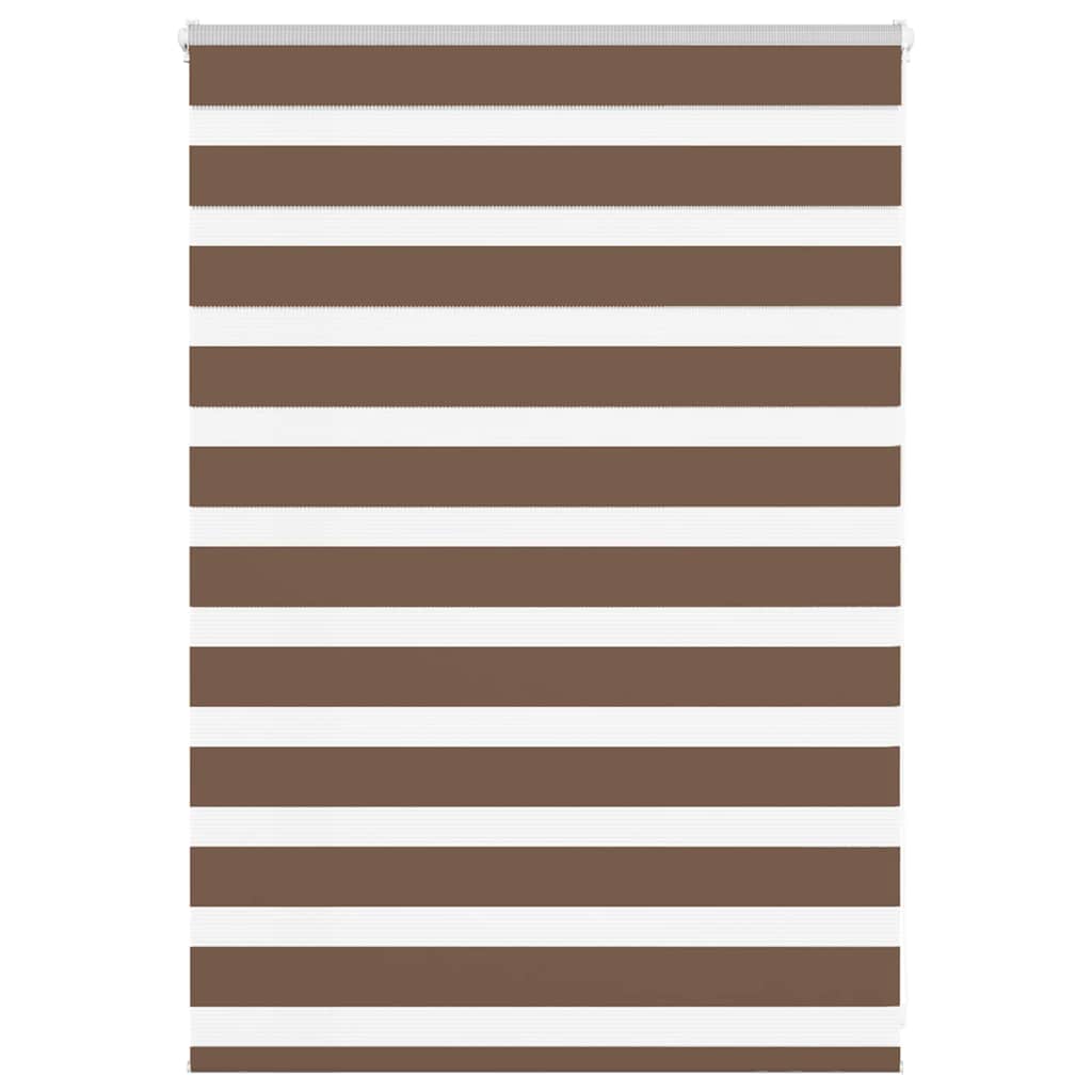 Zebra Blind Brown 115x100 cm Fabric Width 110.9 cm Polyester