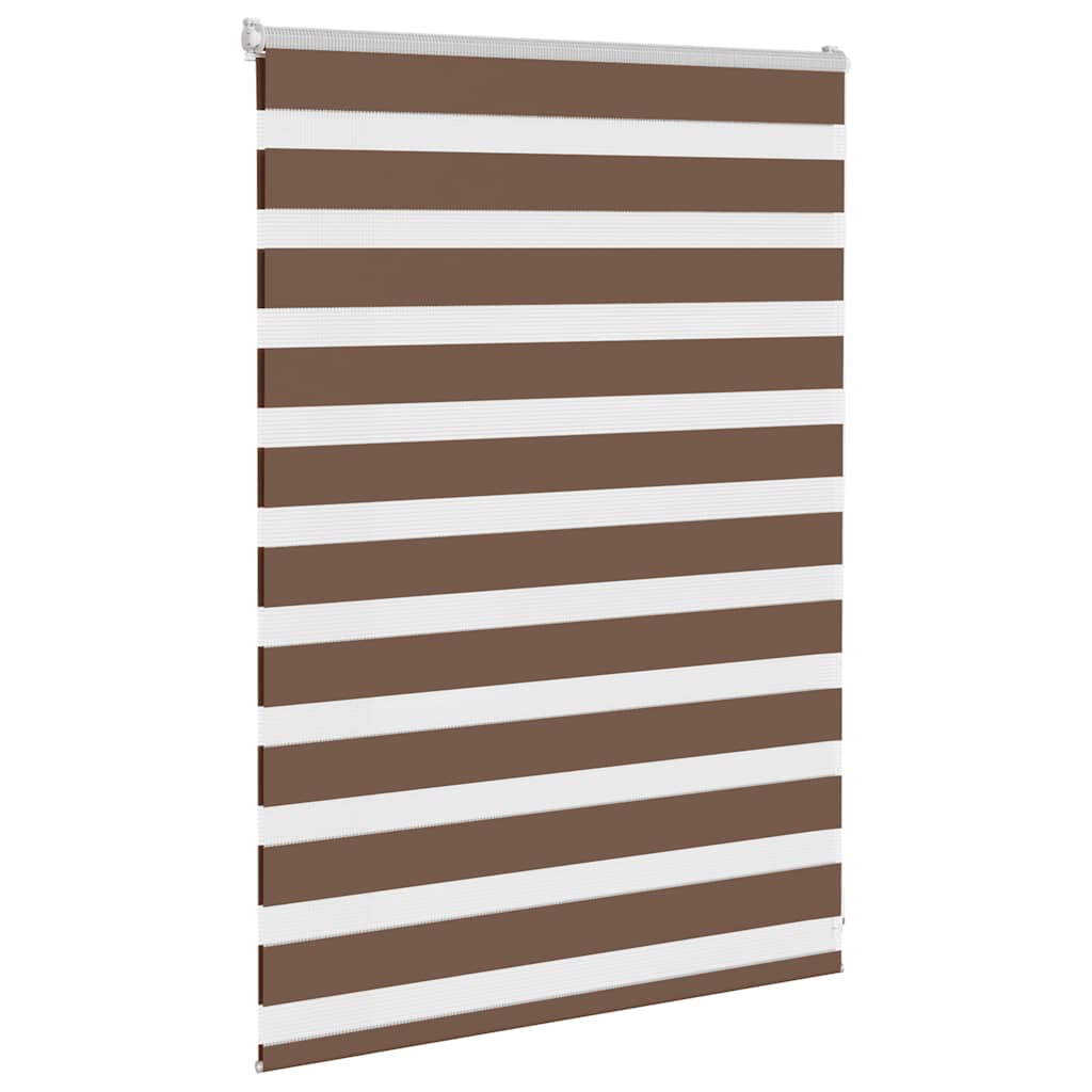 Zebra Blind Brown 115x100 cm Fabric Width 110.9 cm Polyester
