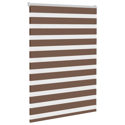 Zebra Blind Brown 115x100 cm Fabric Width 110.9 cm Polyester