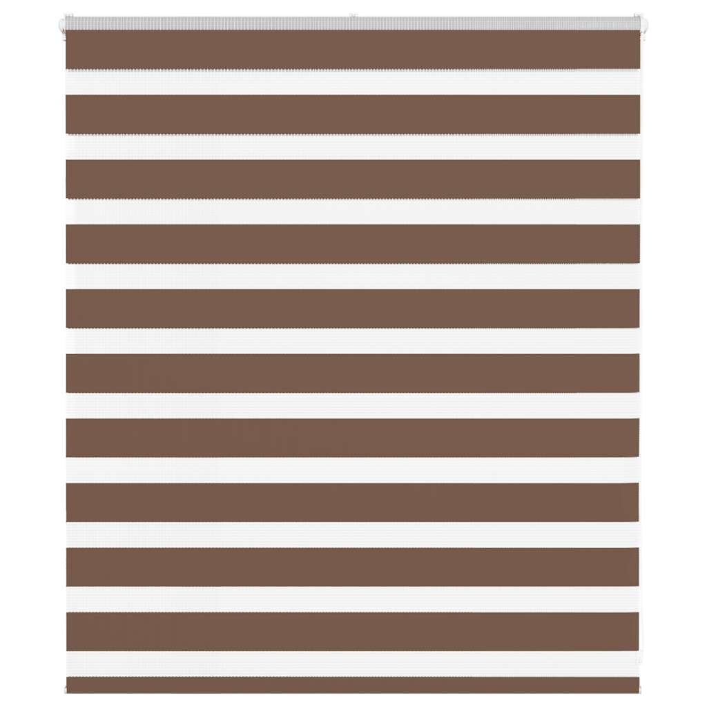 Zebra Blind Brown 125x100 cm Fabric Width 120.9 cm Polyester