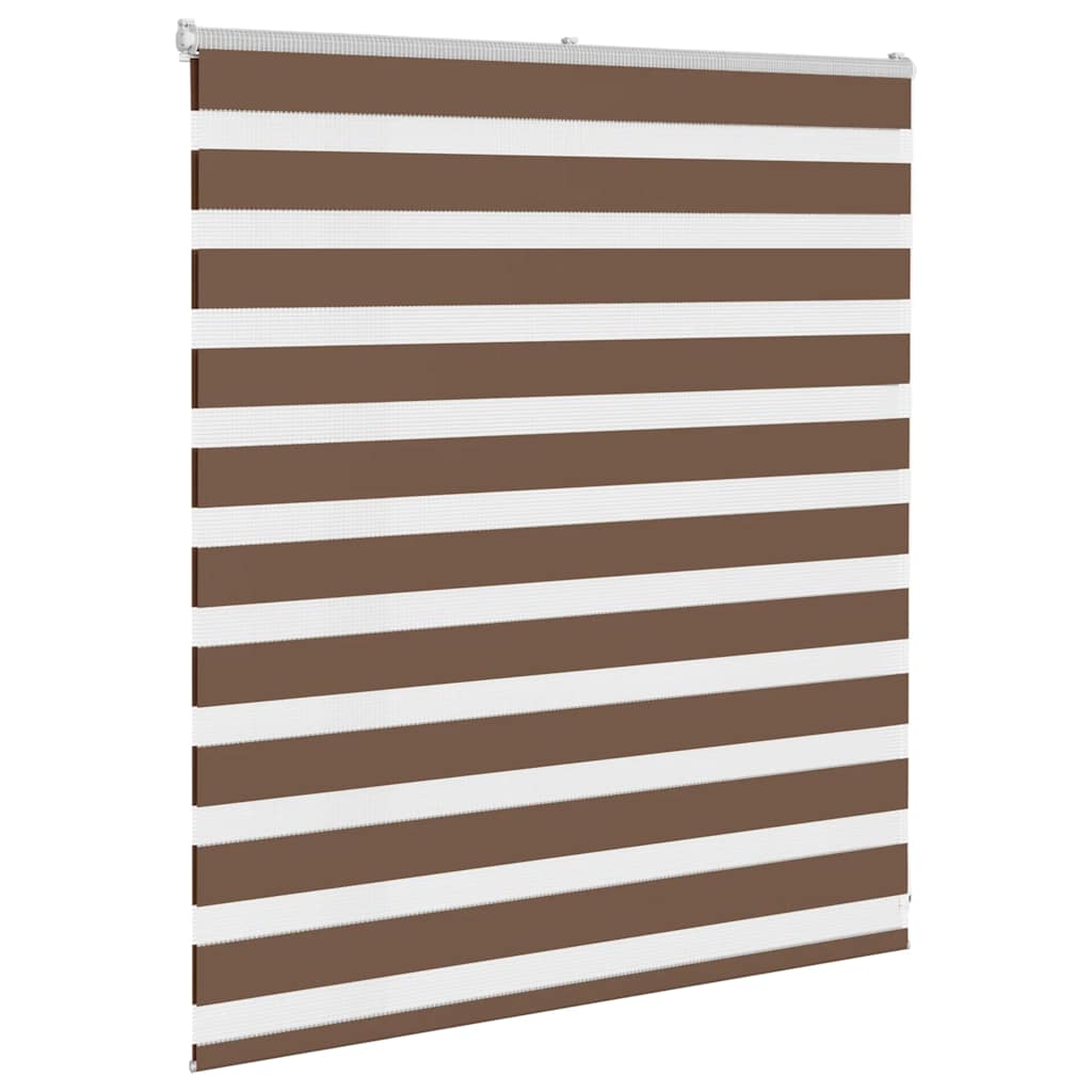 Zebra Blind Brown 135x100 cm Fabric Width 130.9 cm Polyester