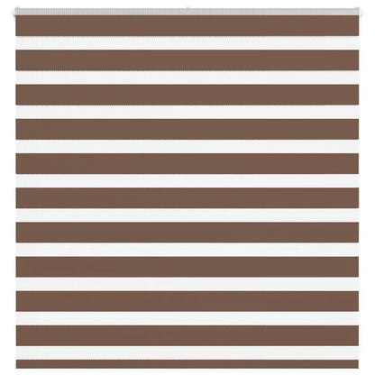 Zebra Blind Brown 140x100 cm Fabric Width 135.9 cm Polyester