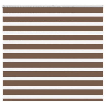 Zebra Blind Brown 155x100 cm Fabric Width 150.9 cm Polyester