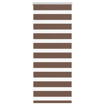 Zebra Blind Brown 55x150 cm Fabric Width 50.9 cm Polyester
