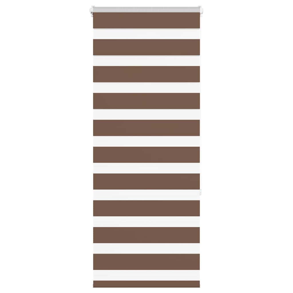 Zebra Blind Brown 60x150 cm Fabric Width 55.9 cm Polyester