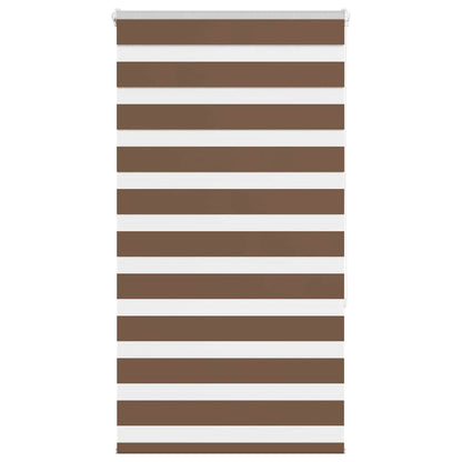 Zebra Blind Brown 85x150 cm Fabric Width 80.9 cm Polyester