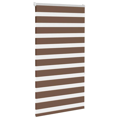 Zebra Blind Brown 90x150 cm Fabric Width 85.9 cm Polyester