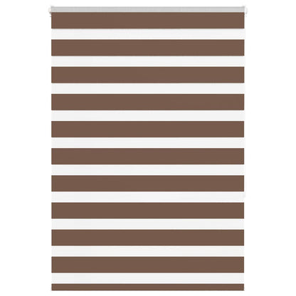 Zebra Blind Brown 100x150 cm Fabric Width 95.9 cm Polyester