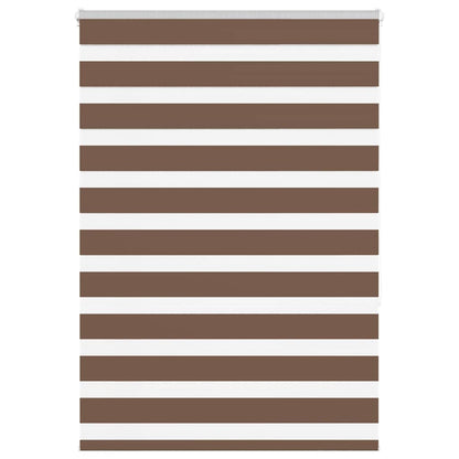 Zebra Blind Brown 110x150 cm Fabric Width 105.9 cm Polyester