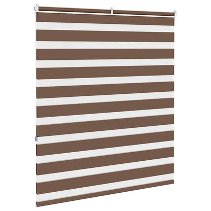 Zebra Blind Brown 135x150 cm Fabric Width 130.9 cm Polyester