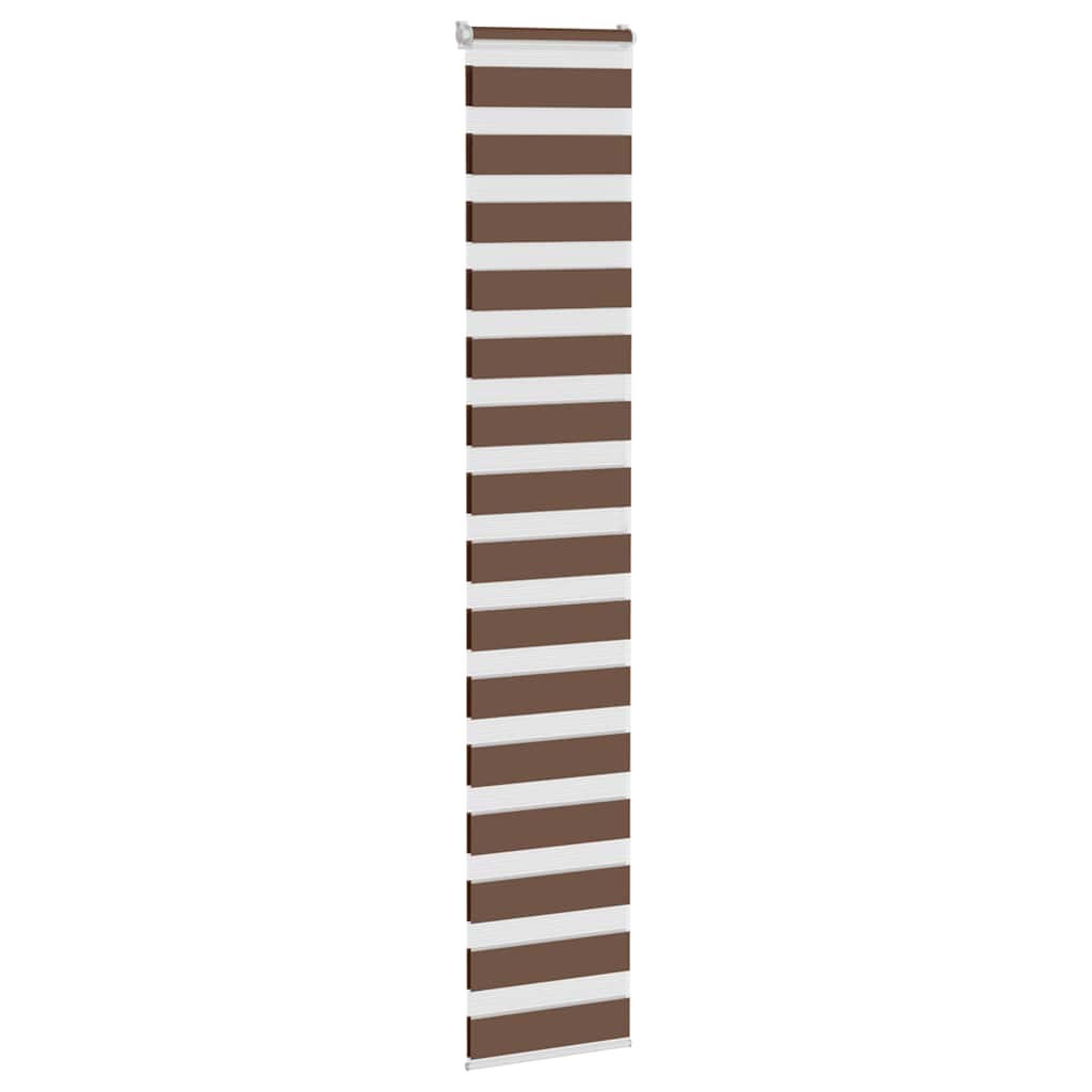 Zebra Blind Brown 45x200 cm Fabric Width 40.9 cm Polyester