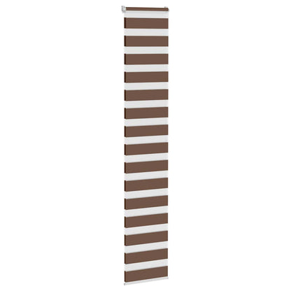 Zebra Blind Brown 45x200 cm Fabric Width 40.9 cm Polyester