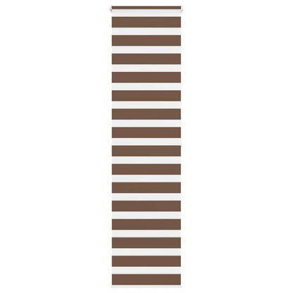 Zebra Blind Brown 65x200 cm Fabric Width 60.9 cm Polyester