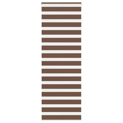 Zebra Blind Brown 70x200 cm Fabric Width 65.9 cm Polyester