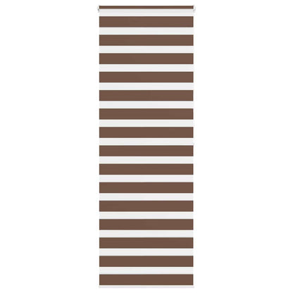 Zebra Blind Brown 80x200 cm Fabric Width 75.9 cm Polyester