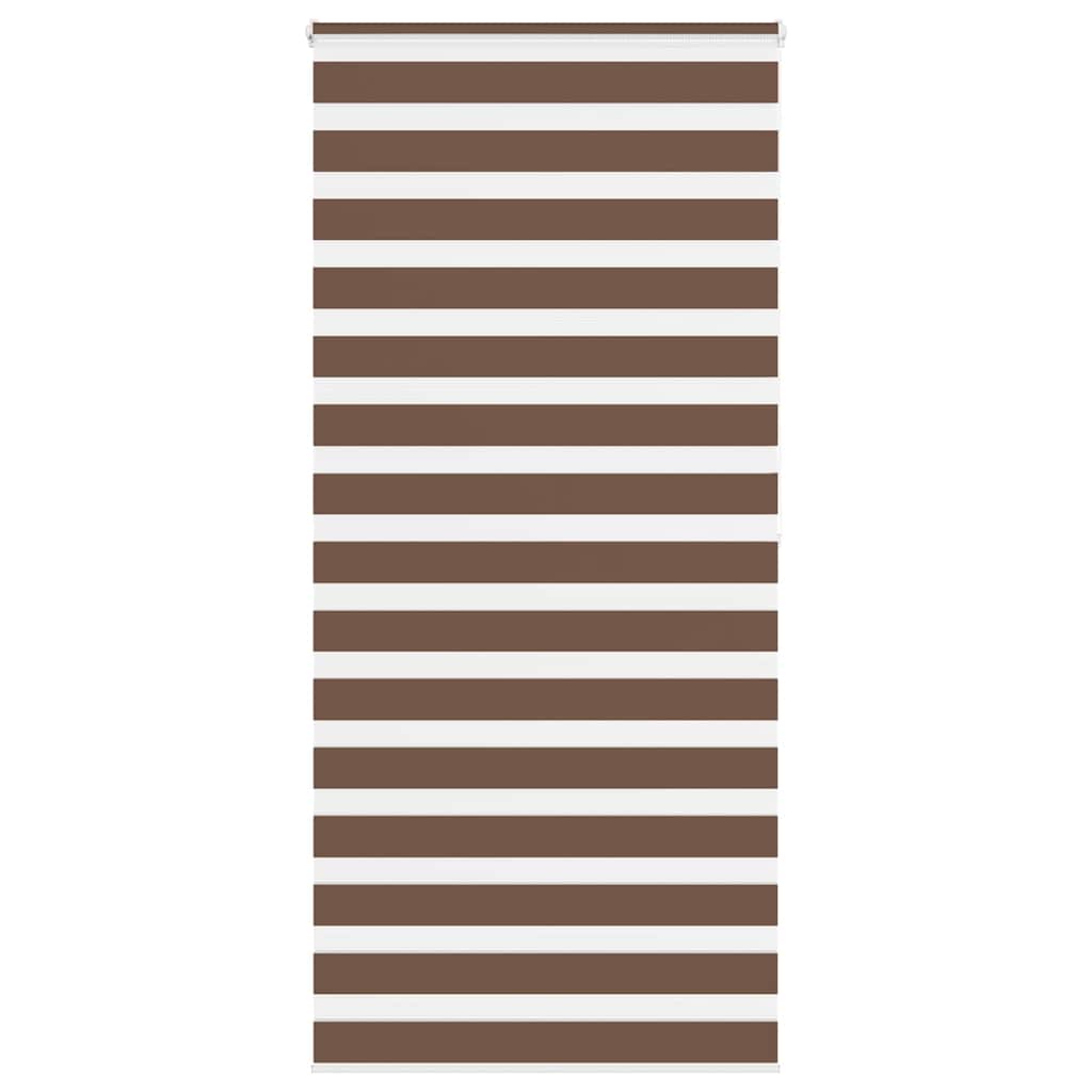 Zebra Blind Brown 105x200 cm Fabric Width 100.9 cm Polyester