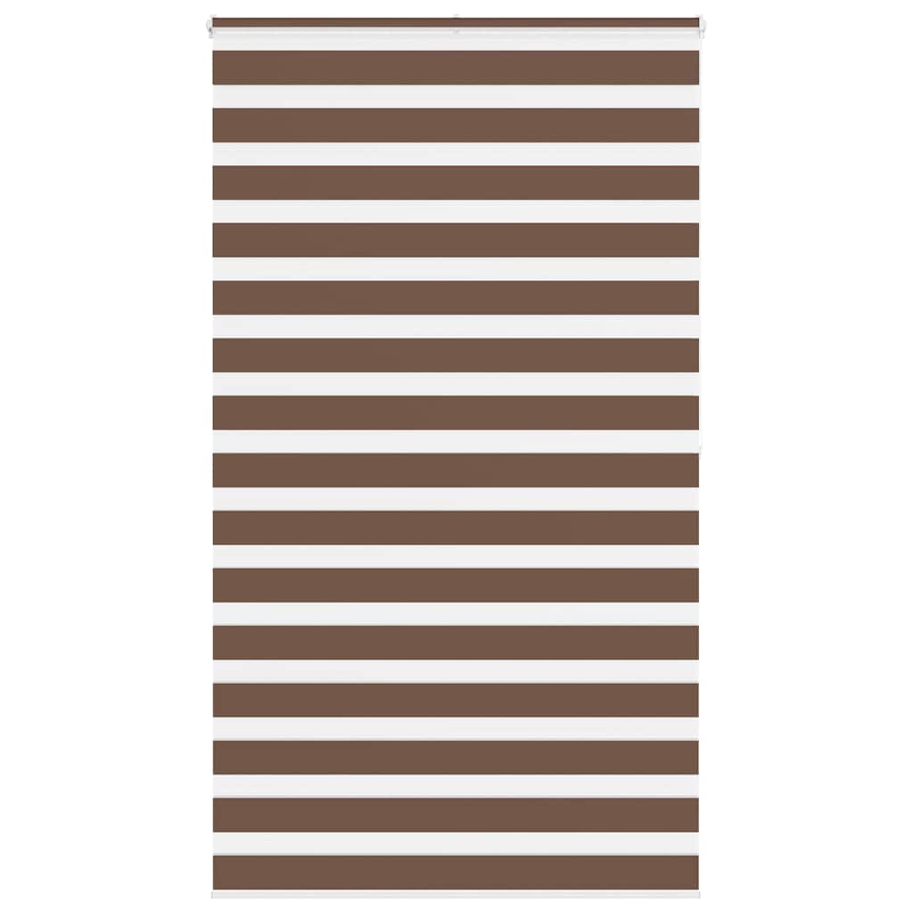 Zebra Blind Brown 125x200 cm Fabric Width 120.9 cm Polyester