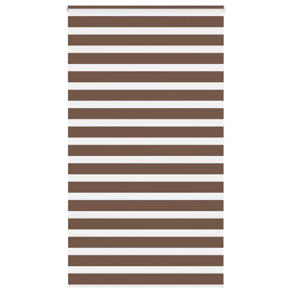 Zebra Blind Brown 125x200 cm Fabric Width 120.9 cm Polyester