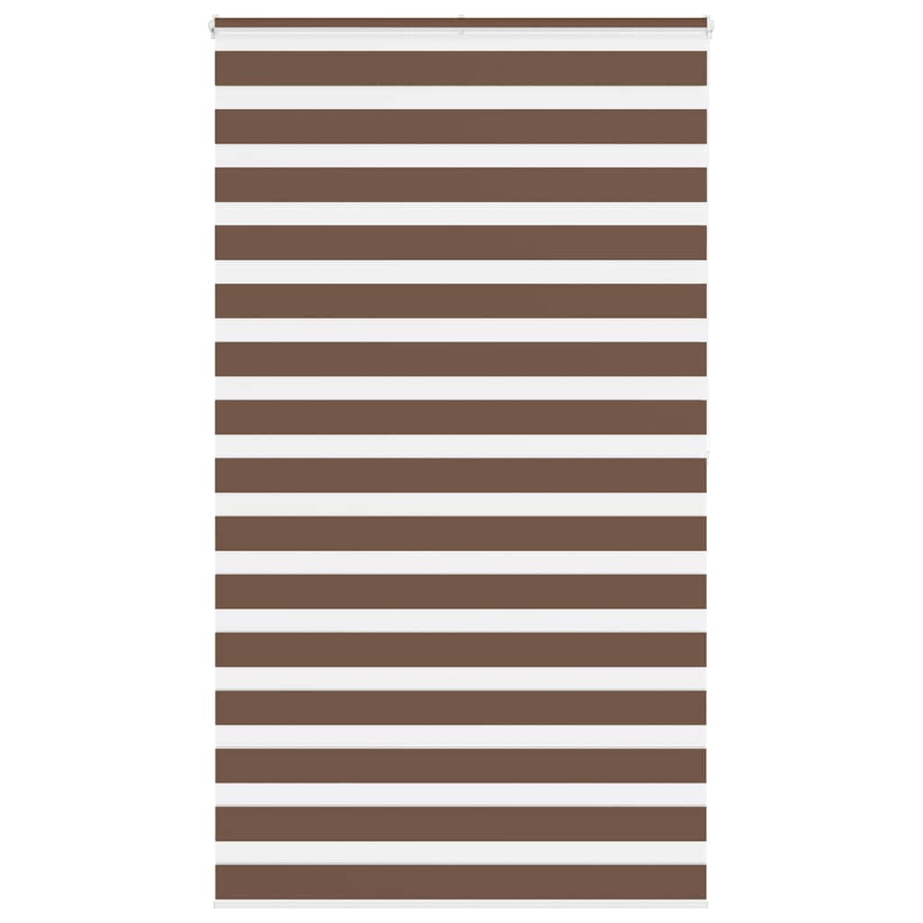 Zebra Blind Brown 130x200 cm Fabric Width 125.9 cm Polyester