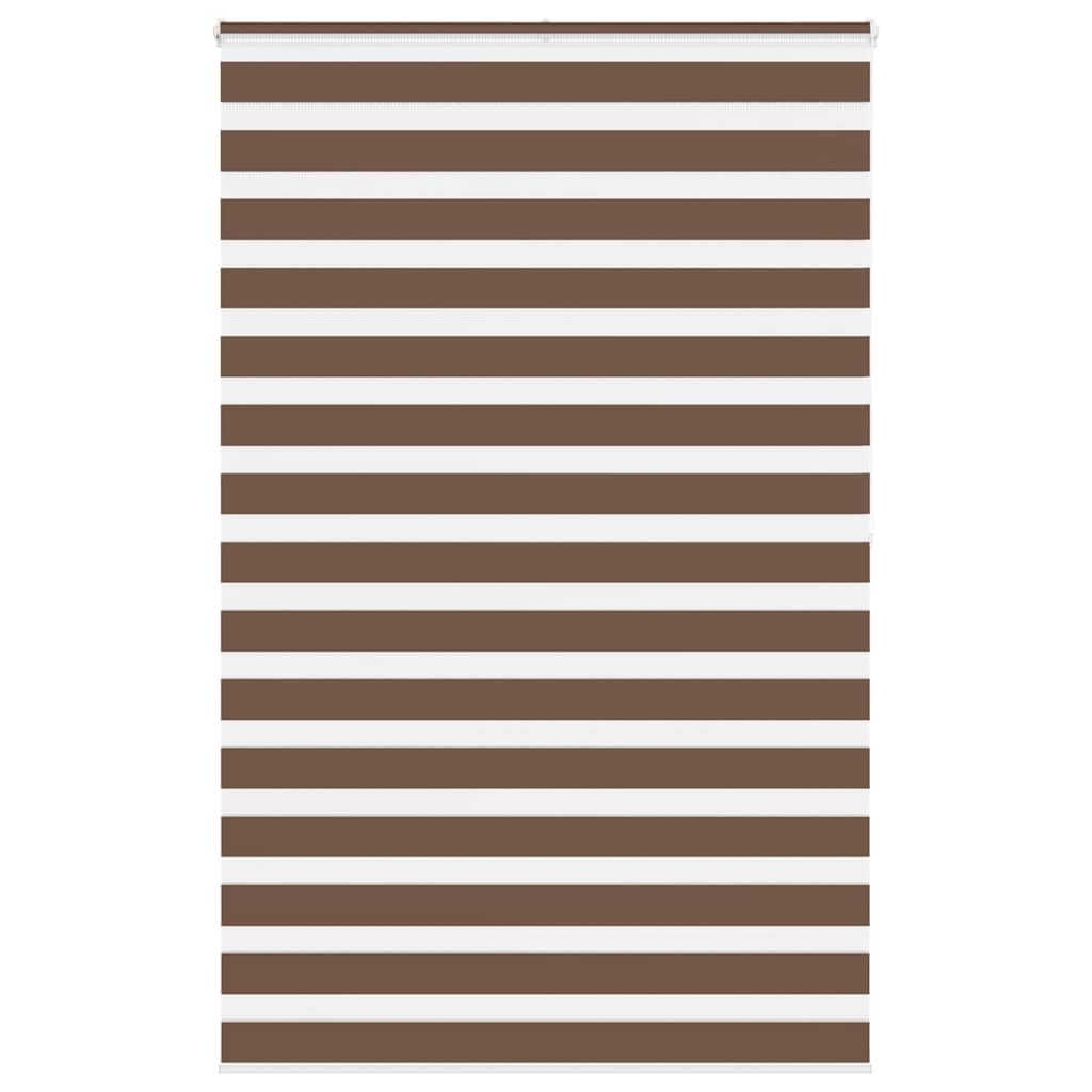 Zebra Blind Brown 140x200 cm Fabric Width 135,9 cm Polyester
