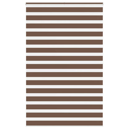 Zebra Blind Brown 140x200 cm Fabric Width 135,9 cm Polyester