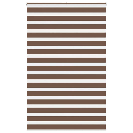 Zebra Blind Brown 140x200 cm Fabric Width 135,9 cm Polyester