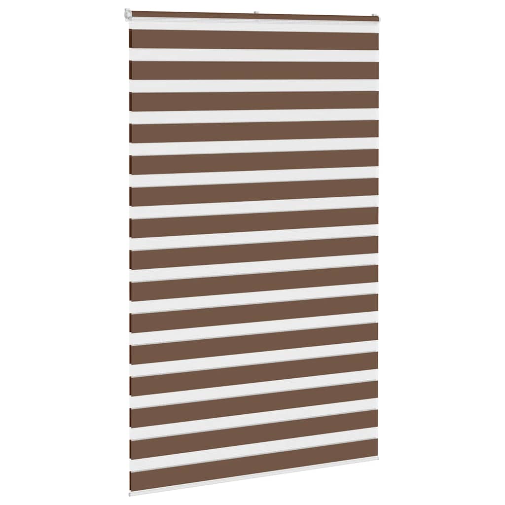 Zebra Blind Brown 140x200 cm Fabric Width 135,9 cm Polyester