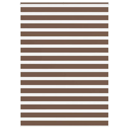 Zebra Blind Brown 160x200 cm Fabric Width 155.9 cm Polyester