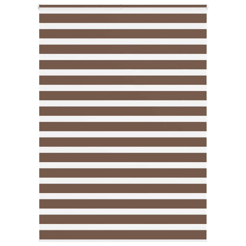 Zebra Blind Brown 165x200 cm Fabric Width 160,9 cm Polyester