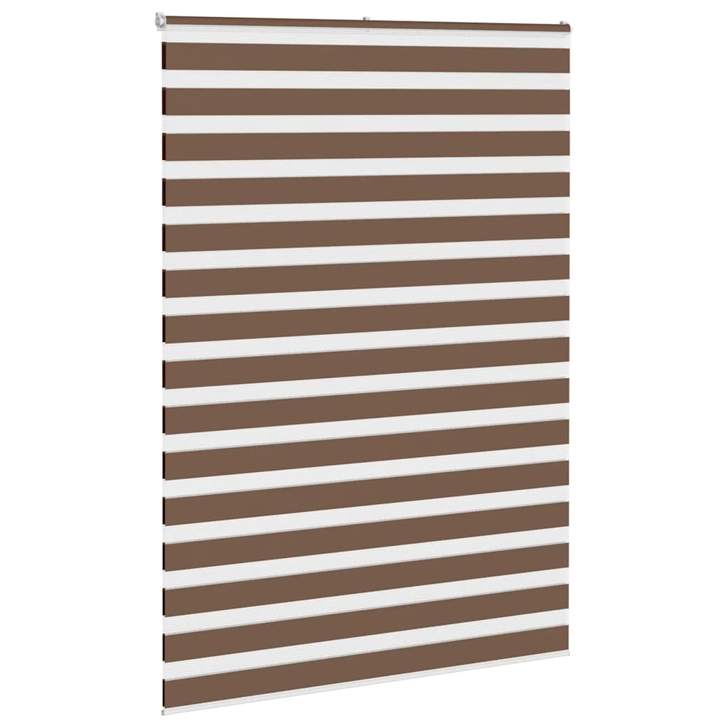 Zebra Blind Brown 165x200 cm Fabric Width 160,9 cm Polyester