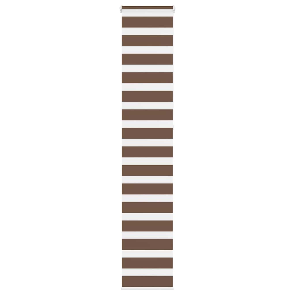 Zebra Blind Brown 40x230 cm Fabric Width 35.9 cm Polyester