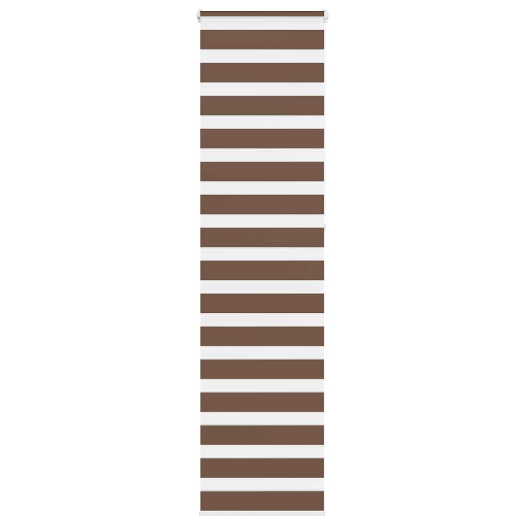 Zebra Blind Brown 60x230 cm Fabric Width 55.9 cm Polyester
