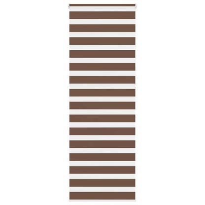 Zebra Blind Brown 80x230 cm Fabric Width 75.9 cm Polyester