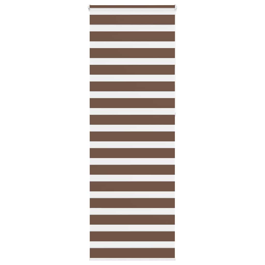 Zebra Blind Brown 85x230 cm Fabric Width 80.9 cm Polyester