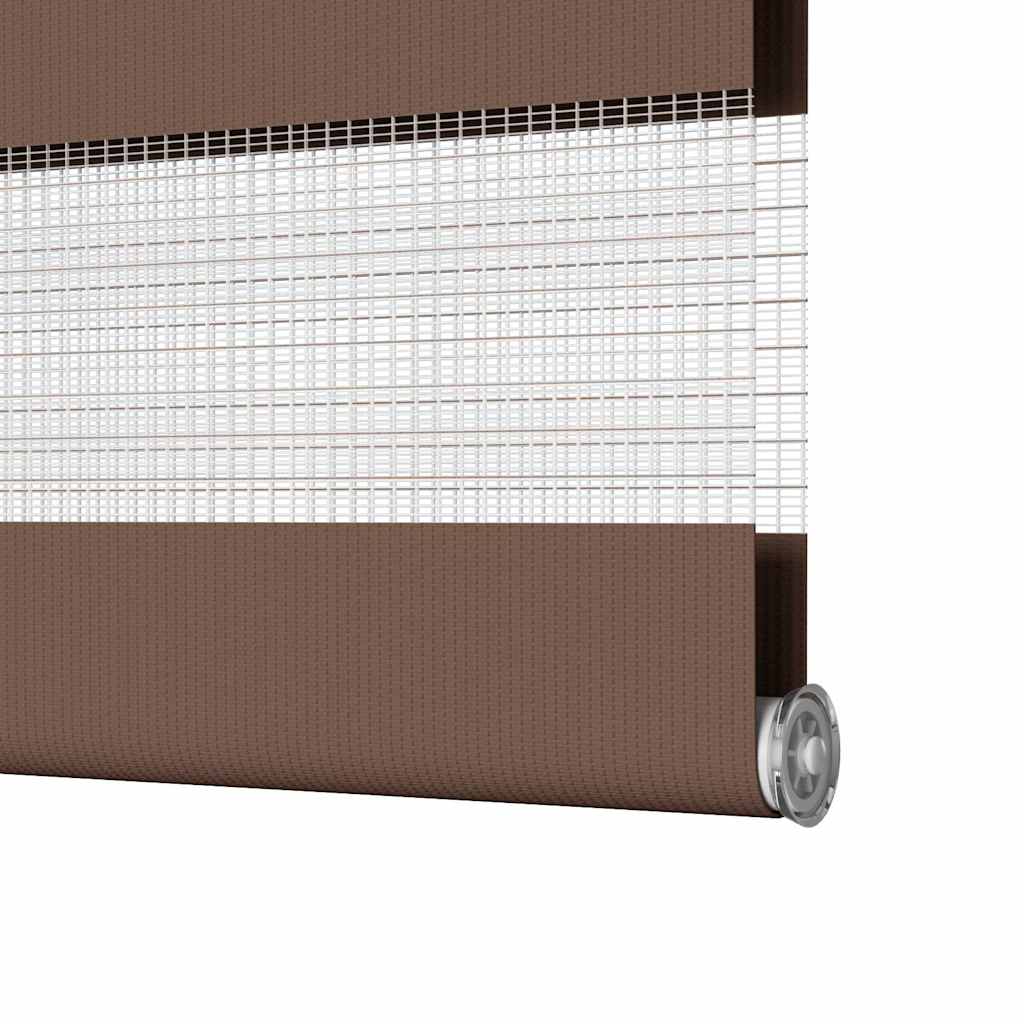 Zebra Blind Brown 90x230 cm Fabric Width 85.9 cm Polyester
