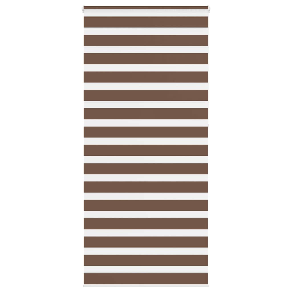 Zebra Blind Brown 100x230 cm Fabric Width 95.9 cm Polyester