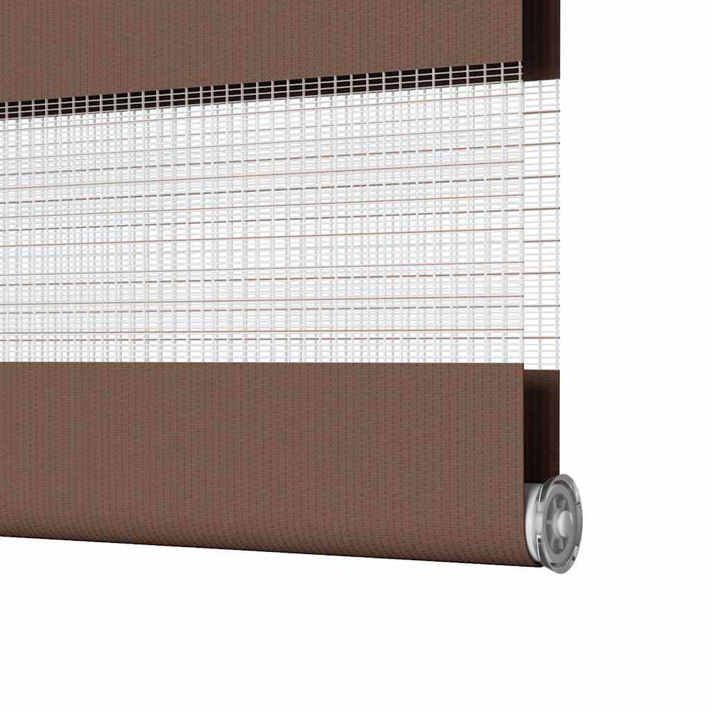 Zebra Blind Brown 100x230 cm Fabric Width 95.9 cm Polyester