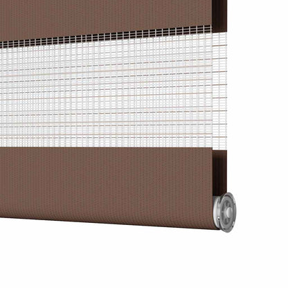 Zebra Blind Brown 100x230 cm Fabric Width 95.9 cm Polyester