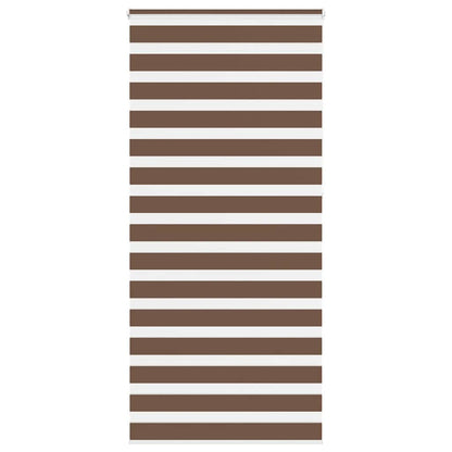 Zebra Blind Brown 110x230 cm Fabric Width 105.9 cm Polyester