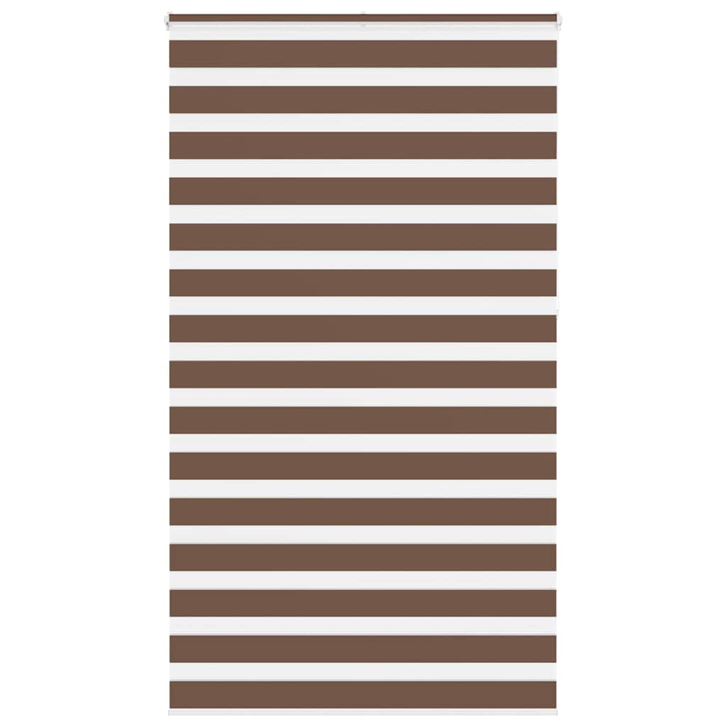 Zebra Blind Brown 120x230 cm Fabric Width 115.9 cm Polyester
