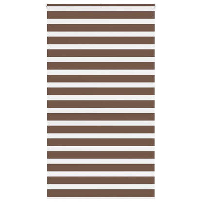 Zebra Blind Brown 120x230 cm Fabric Width 115.9 cm Polyester