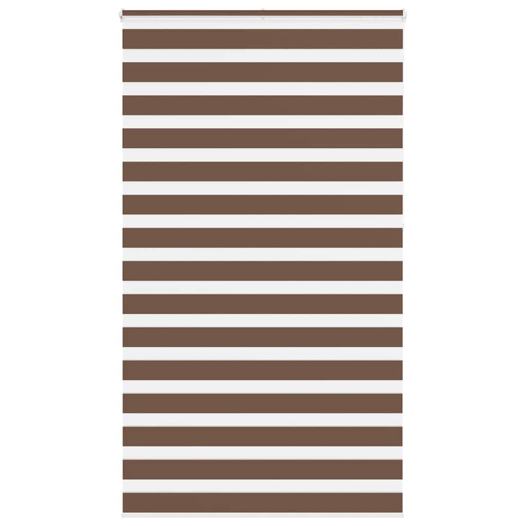 Zebra Blind Brown 130x230 cm Fabric Width 125.9 cm Polyester