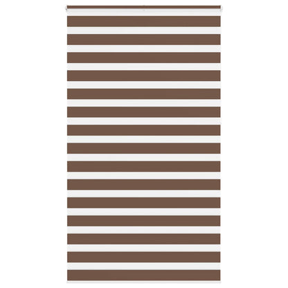 Zebra Blind Brown 130x230 cm Fabric Width 125.9 cm Polyester