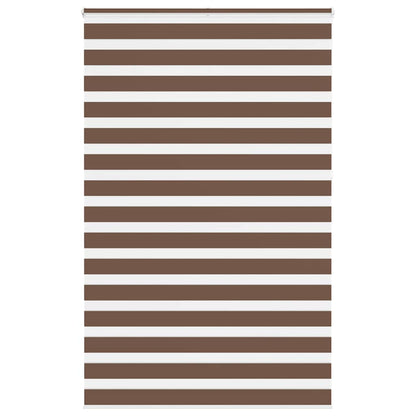 Zebra Blind Brown 140x230 cm Fabric Width 135.9 cm Polyester