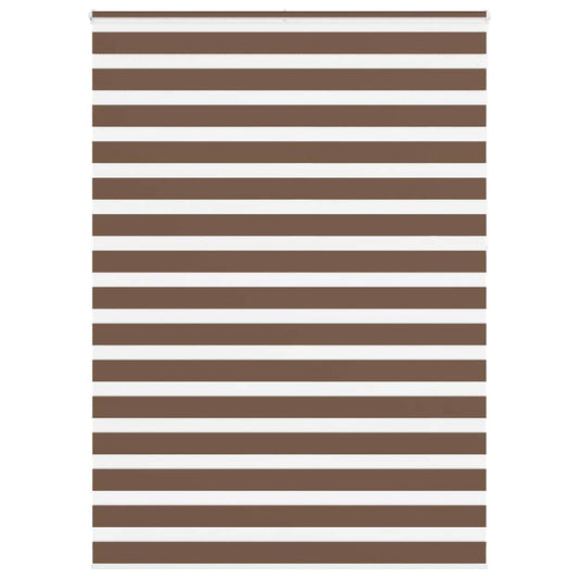 Zebra Blind Brown 155x230 cm Fabric Width 150,9 cm Polyester