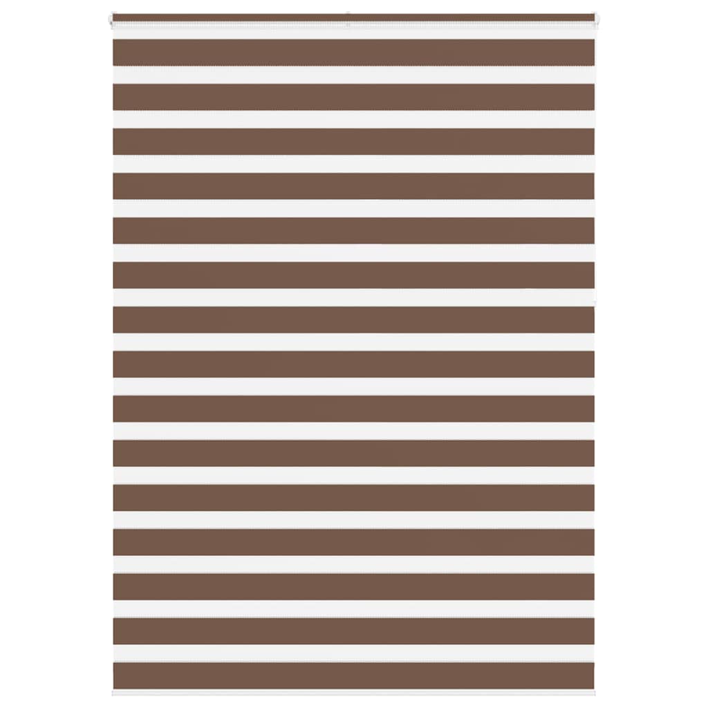 Zebra Blind Brown 160x230 cm Fabric Width 155.9 cm Polyester